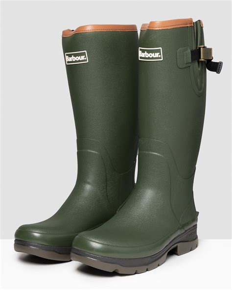 barbour men's tempest wellington boots.